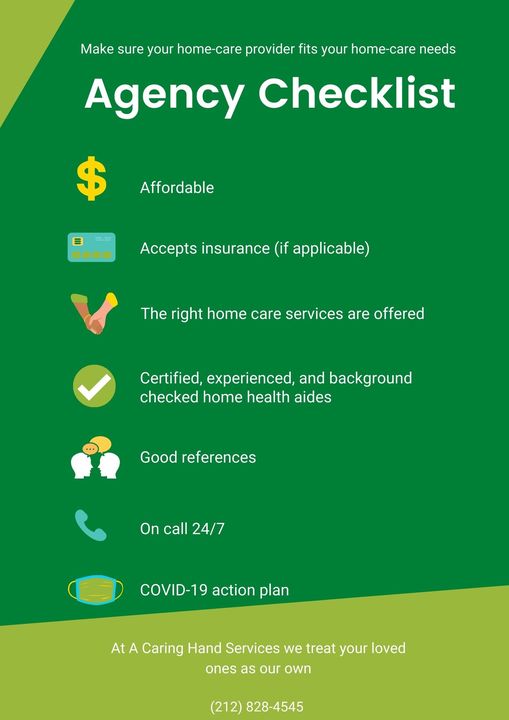 A graphic with the words agency checklist and some icons.